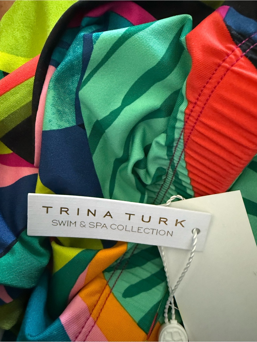 NWT Trina Turk Rainforest Medium M Wide-Leg Designer Palazzo Pants Floral - Picture 4 of 4